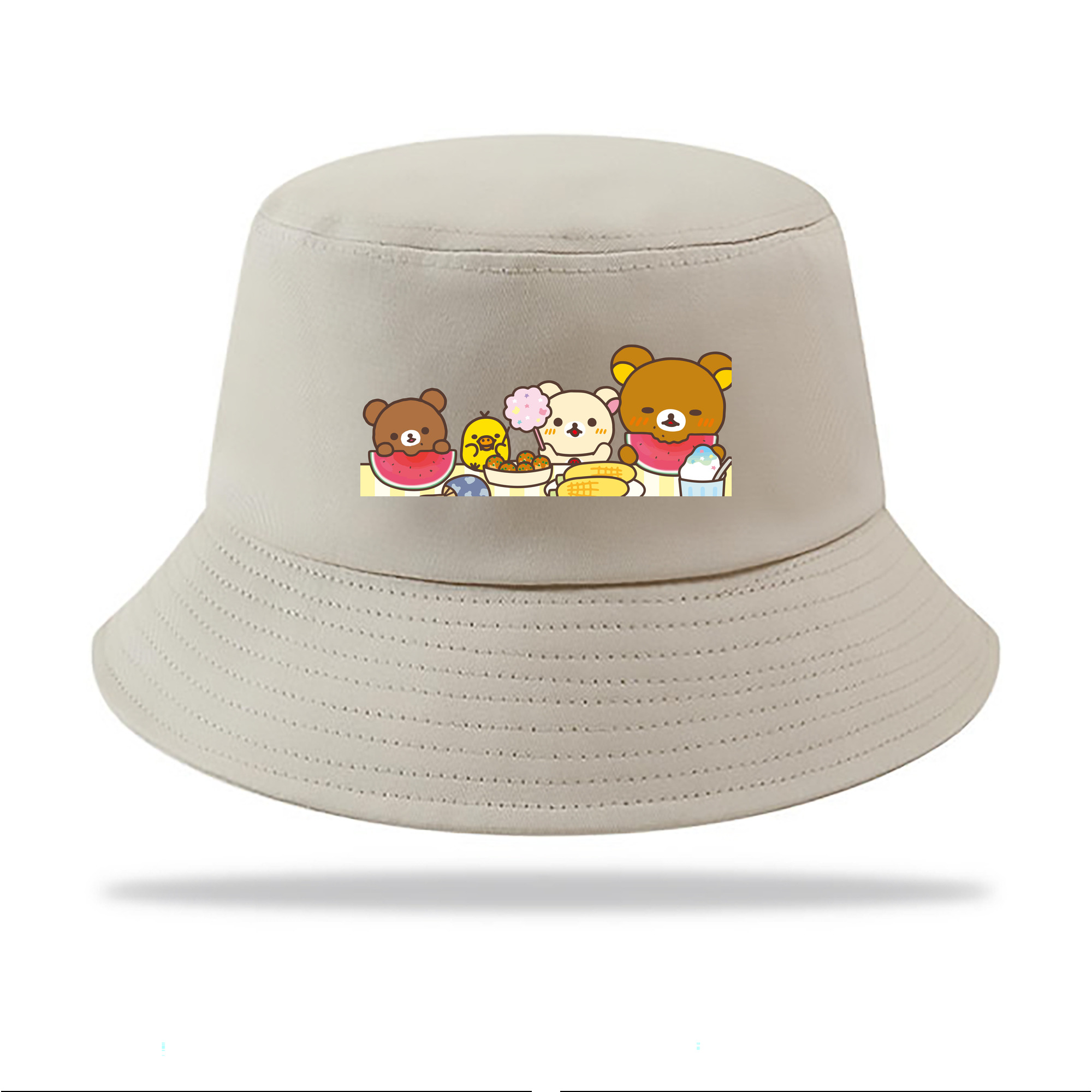 （画像用） リラックマ リラックマ キイロイトリ Rilakkuma Korilakkuma Kiiroitori アウトドア日除けバケットハット